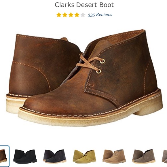 women's clarks desert boots beeswax leather